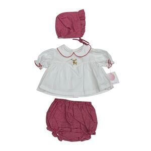 NWT Petit Ami 6M Reindeer Set with Ruffles